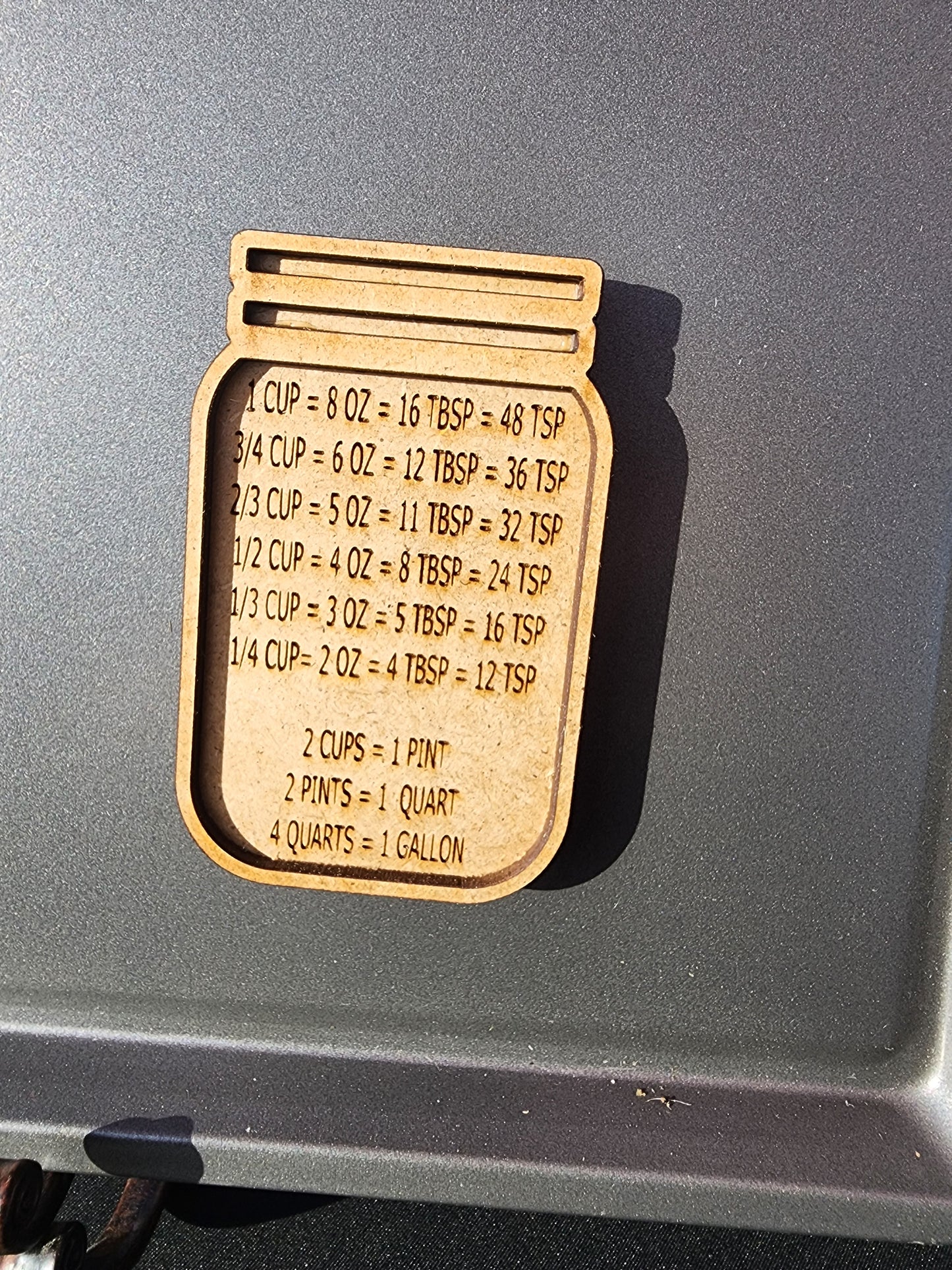 Measurement conversion chart magnet