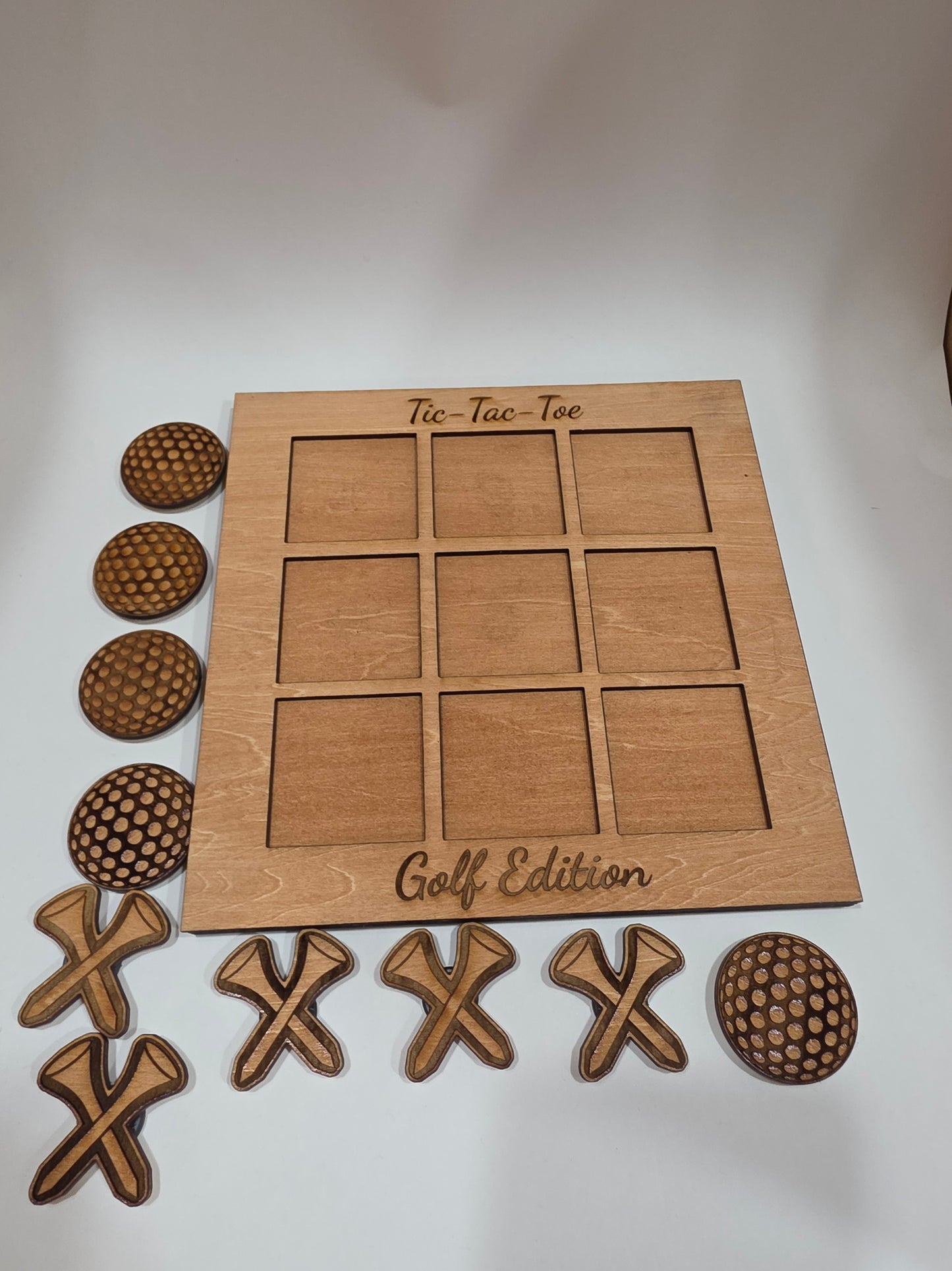 Golf Tic Tac Toe Game with Magnetic Pieces