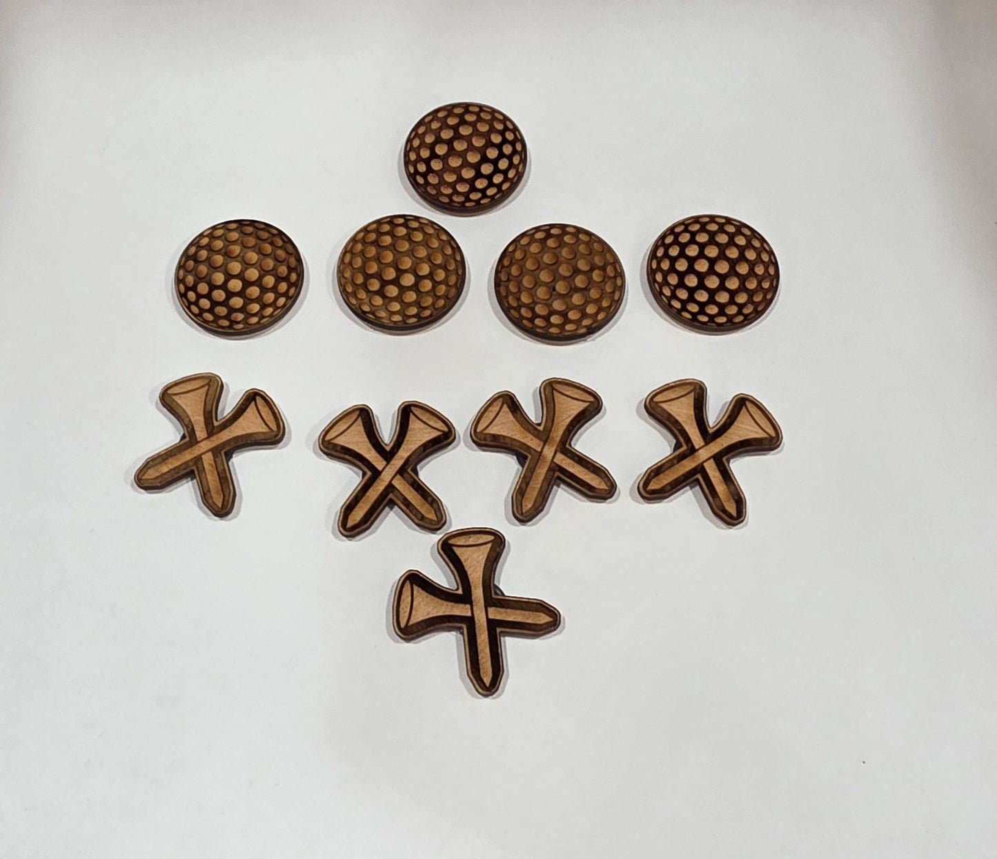 Golf Tic Tac Toe Game with Magnetic Pieces