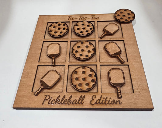 Pickleball Tic Tac Toe Game with Magnetic Pieces