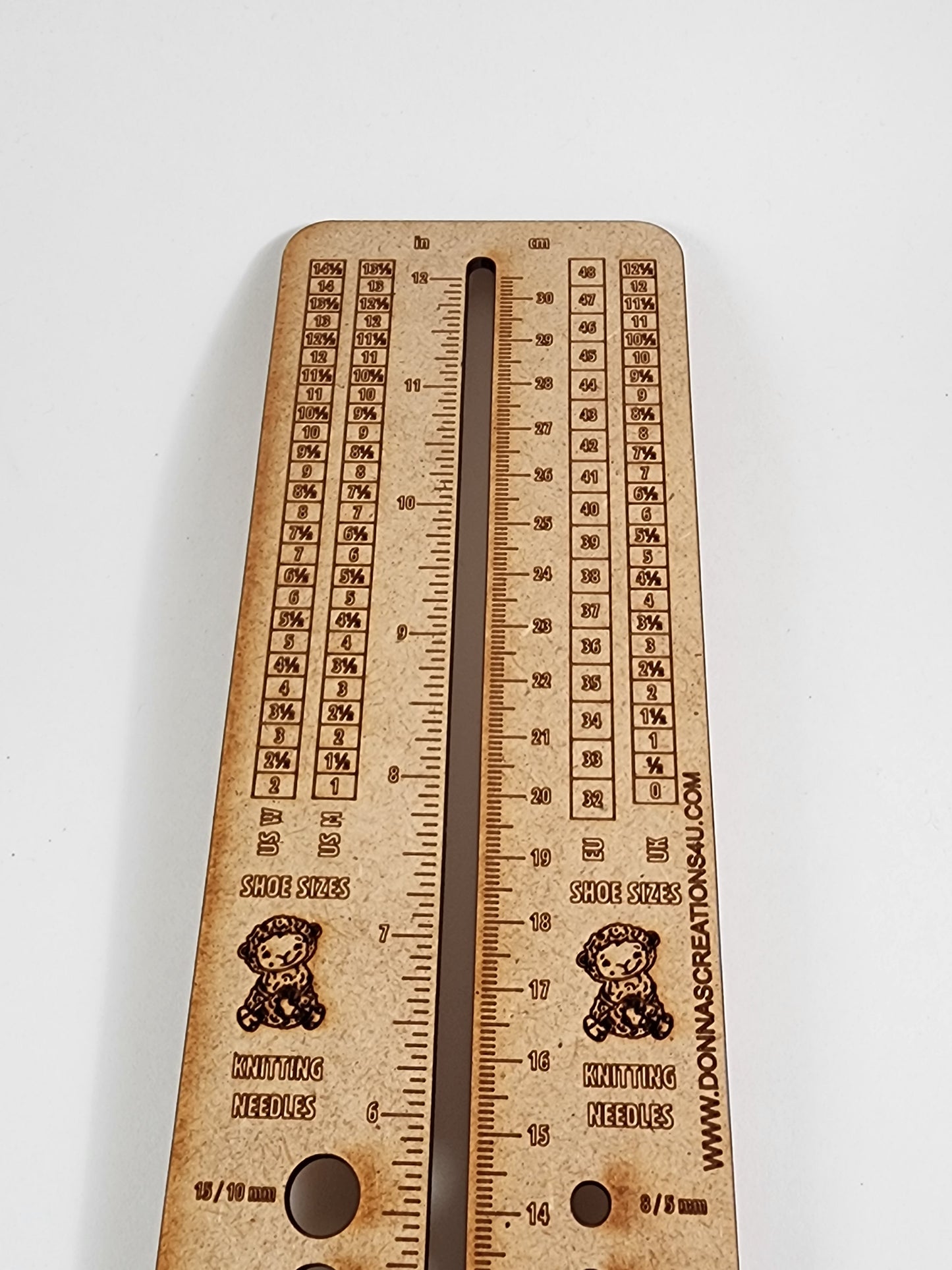 Knitting Sock Ruler